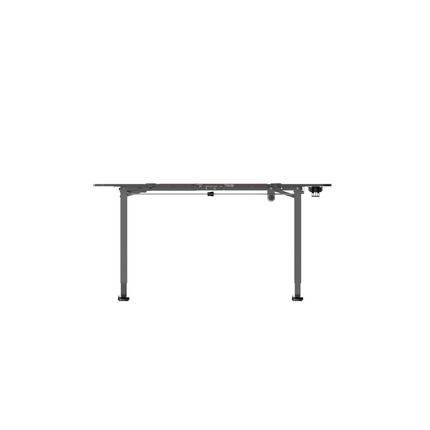 carbon finished electrical height adjustable desk with jumbo mouse pad