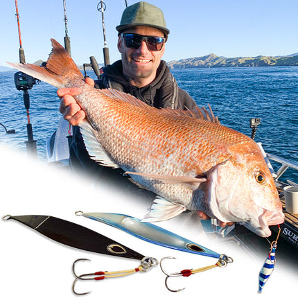 black magic flipper jig 80g sil orn lumo