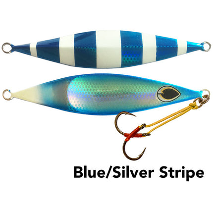 black magic flipper jig 80g sil orn lumo