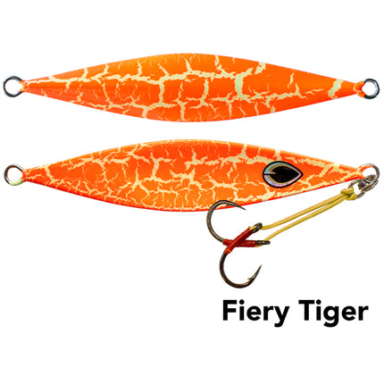 black magic flipper jig 80g sil orn lumo