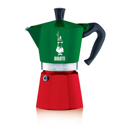 Bialetti Moka Express Espresso Pot Italia 6 Cups