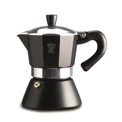 Pezzetti Bellexpress Espresso Pot Black 6 Cups