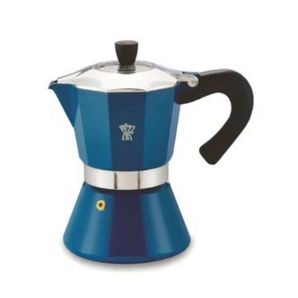 Pezzetti Bellexpress Espresso Pot Blue 6 Cups