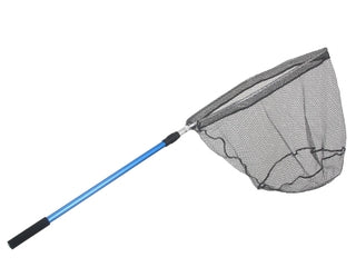okuma rubber net 1 5m blue extendable handle