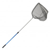 okuma rubber net 1 5m blue extendable handle
