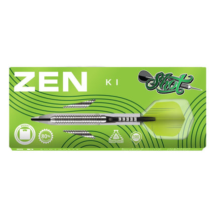 zen ki steel tip dart set 80 tungsten barrels
