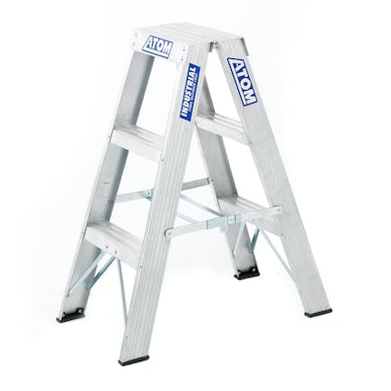 atom step ladder double sided 3 step