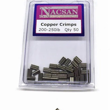nacsan copper crimp 200 250lb 50pces