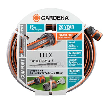 gardena garden hose comfort flex 13 mm set 15 m