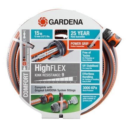 gardena garden hose comfort high flex 13 mm set 15 m