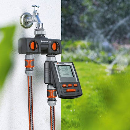 gardena twin tap connector adjustable 3 4 1 thread