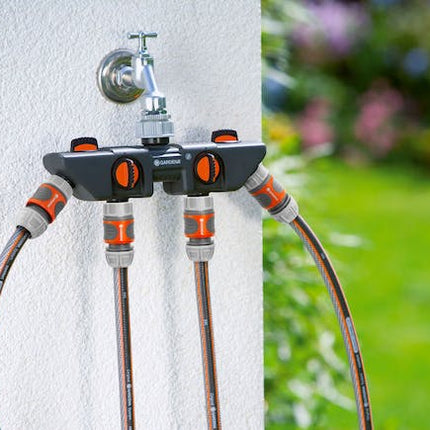 gardena four channel water distributor 3 4 1 thread