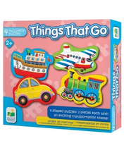 first shaped puzzle things that go