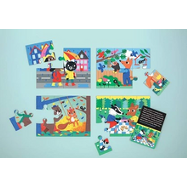 4 in a box puzzle sets kindness