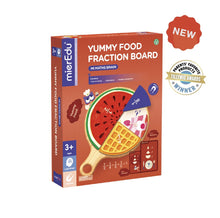 mi maths brain yummy food fraction board magnetic