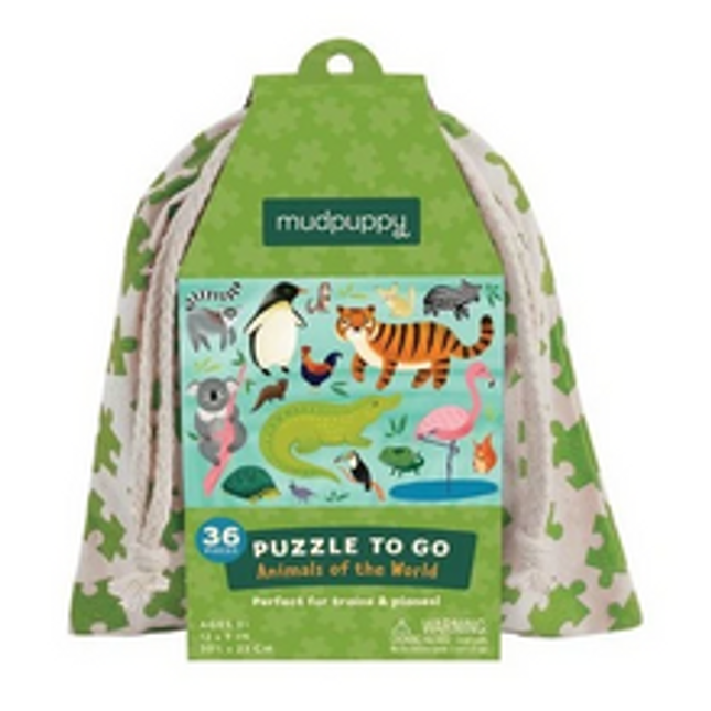 animals of the world puzzle to go 36 pc