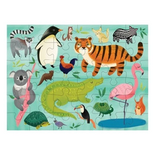 animals of the world puzzle to go 36 pc