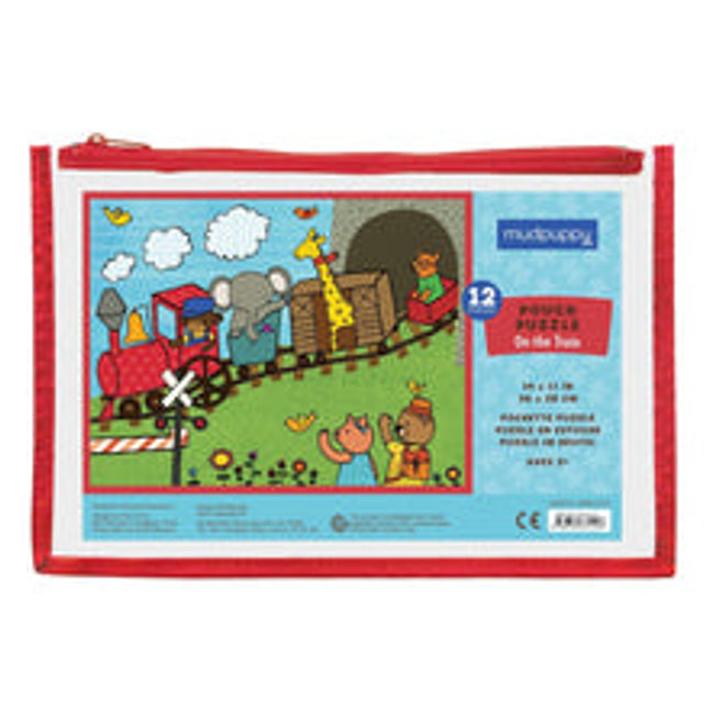 on the train pouch puzzle