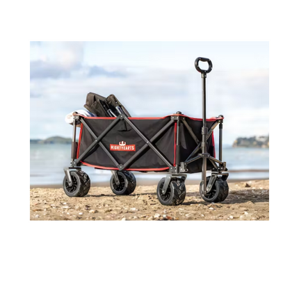 Mighty Carts Folding Beach Cart Black