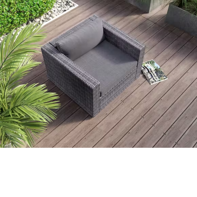 Sandpiper Rattan Armchair Dark