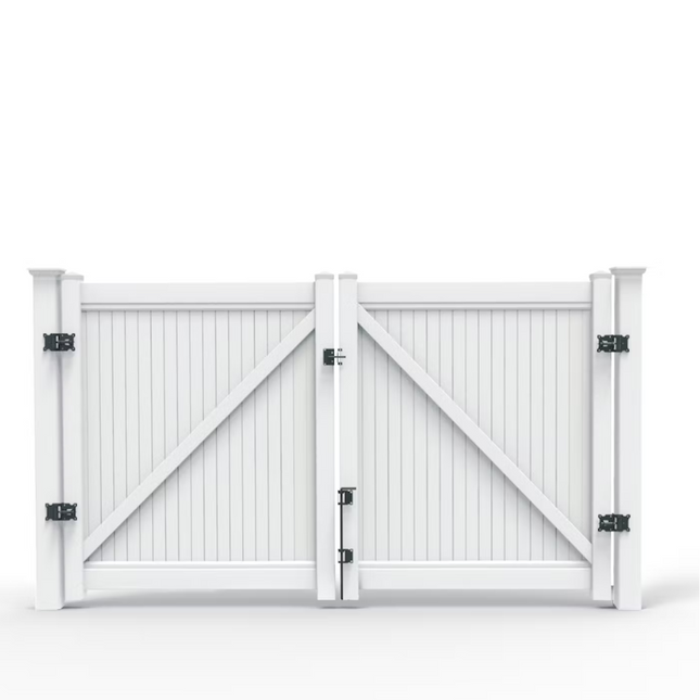 PVC Privacy Fence Driveway Gates 1.8m x 3.65m