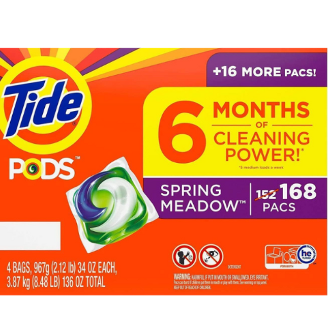 Tide PODS Liquid Laundry Detergent Pacs, Spring Meadow