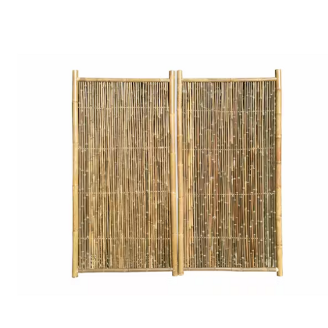 BAMBOO GARDEN SCREEN 1.8M X 0.9M NATURAL - PAIR