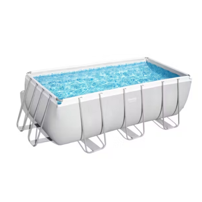 Bestway  Power  Steel  Rectangle  Pool  Set  4.12M X 2.01M X 1.22M