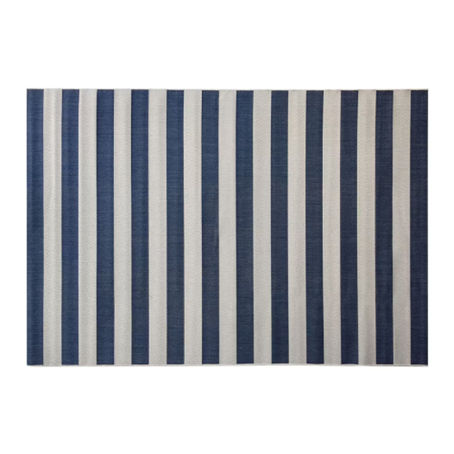 Signature Outdoor Rug Blue & Cream Stripe 160 X 230cm