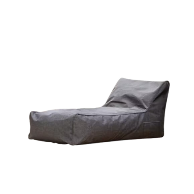 Outdoor Bean Bag Lounger Canvas Coal