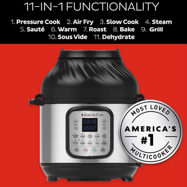 Instant Pot + Air Fryer 11-in-1 Multicooker