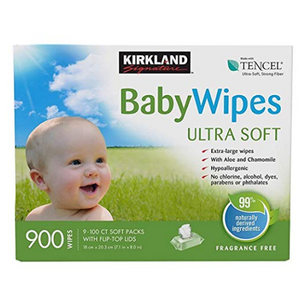 Kirkland Signature Baby Wipes (900 Wipes)