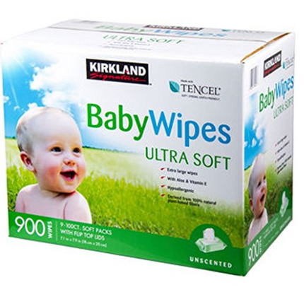 Kirkland Signature Baby Wipes (900 Wipes)