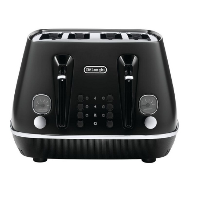 Delonghi Distinta Moments 4-slice Toaster - Sunset Black