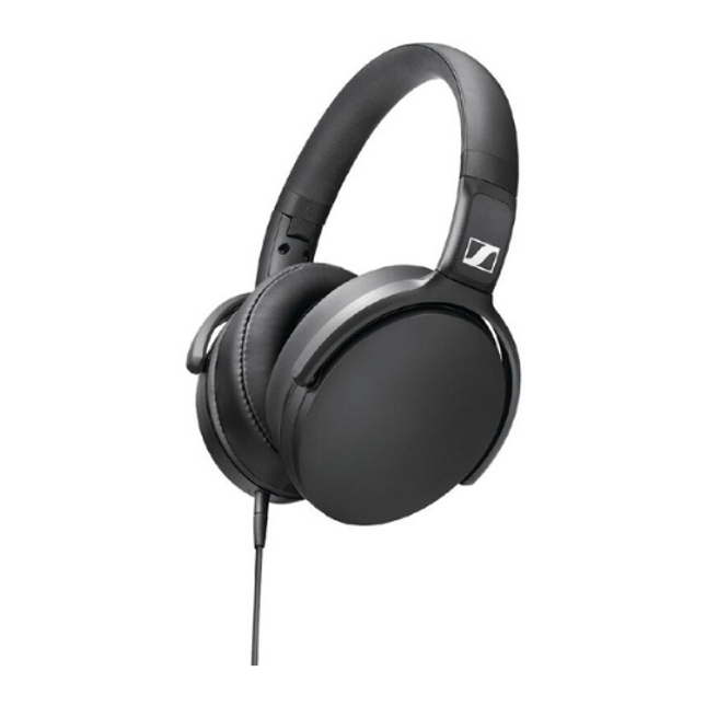 Sennheiser HD 400S Around-Ear Headphones with Mic - Black