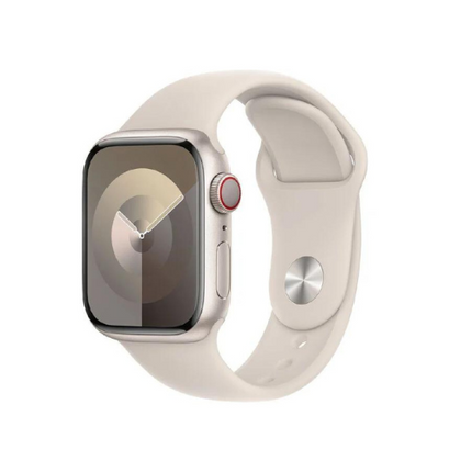 Apple Watch S9 GPS 41mm Starlight Aluminium Case with Starlight Sport Band - S/M