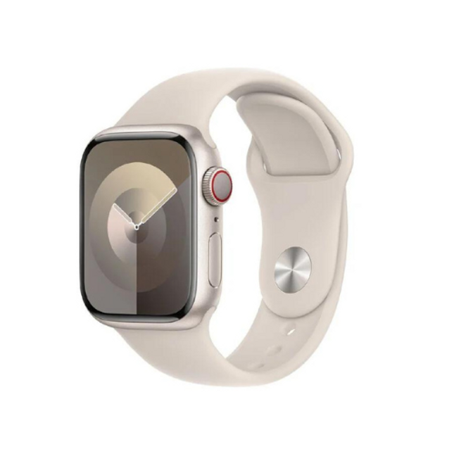 Apple Watch S9 GPS 41mm Starlight Aluminium Case with Starlight Sport Band - S/M