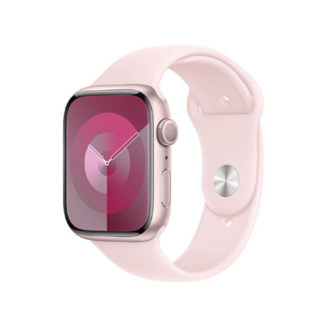 Apple Watch S9 GPS 45mm Pink Aluminium Case with Light Pink Sport Band - S/M