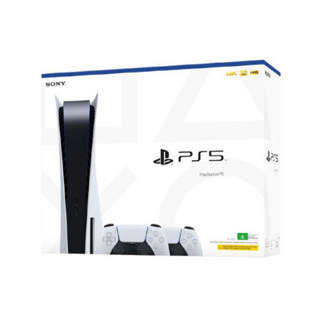 PS5 Console - Two Dual Sense Wireless Controllers Bundle