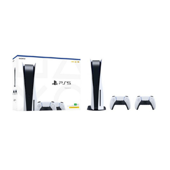 PS5 Console - Two Dual Sense Wireless Controllers Bundle