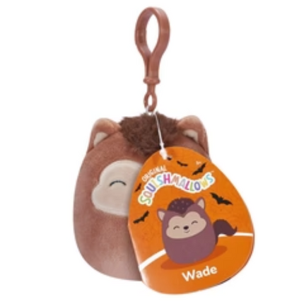 SQUISHMALLOWS 3.5 INCH SEASON HALLOWEEN CLIP ON - WADE WEREWOLF