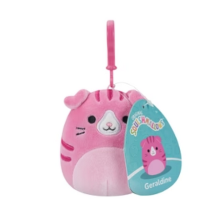 SQUISHMALLOWS 3.5 INCH S16 CLIP ON - GERALDINE