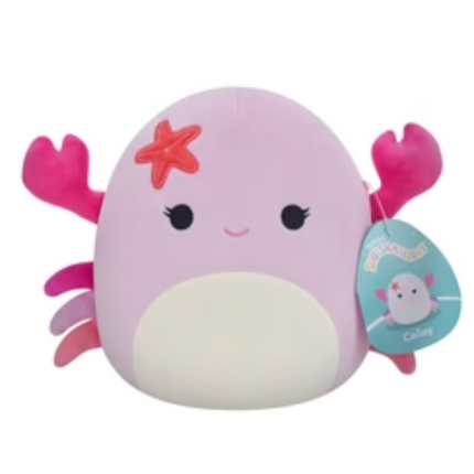 SQUISHMALLOWS 7.5 INCH S16 - CAILEY PINK CRAB WITH STARFISH