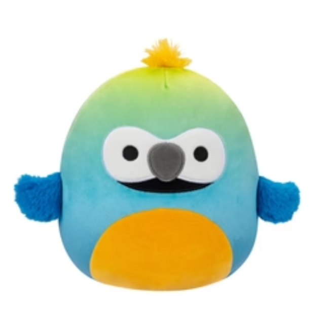 SQUISHMALLOWS LITTLE PLUSH 7.5 INCH PACK S17 A BAPTISE - BLUE AND YELLOW MACAW