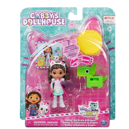GABBY'S DOLLHOUSE CAT-TIVITY PACK GABBY THE BRAVE & DRAGON