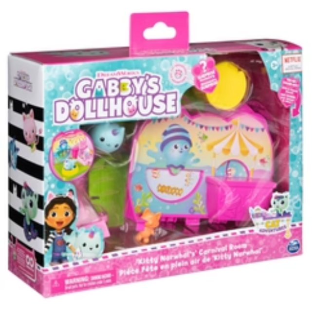 GABBYS DOLLHOUSE DELUXE ROOM - KITTY NARWHALS CARNIVAL ROOM