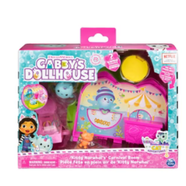 GABBYS DOLLHOUSE DELUXE ROOM - KITTY NARWHALS CARNIVAL ROOM