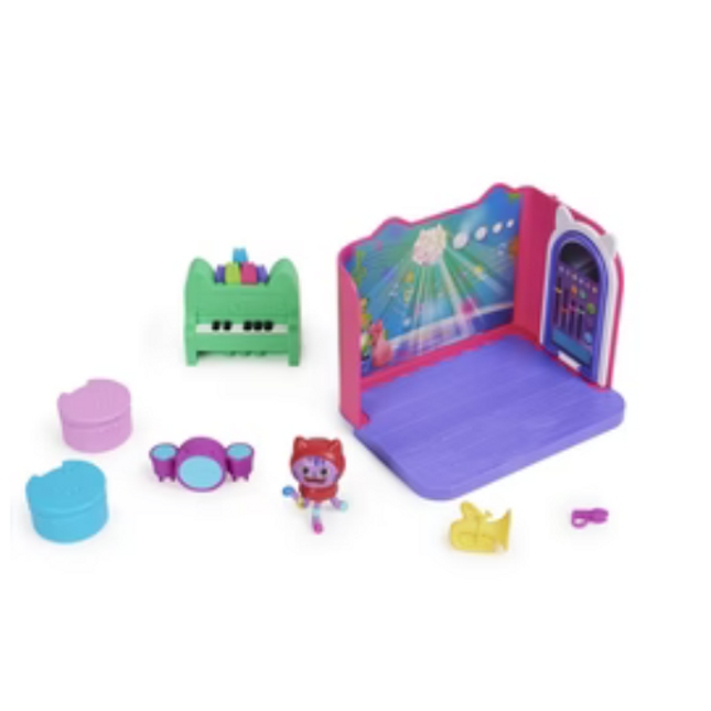 DREAMWORKS GABBY'S DOLLHOUSE DELUXE ROOM DANIEL JAMES CATNIP GROOVY MUSIC ROOM