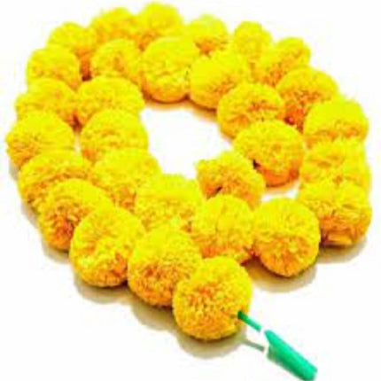Artificial Marigold Flowers Garland - single piece