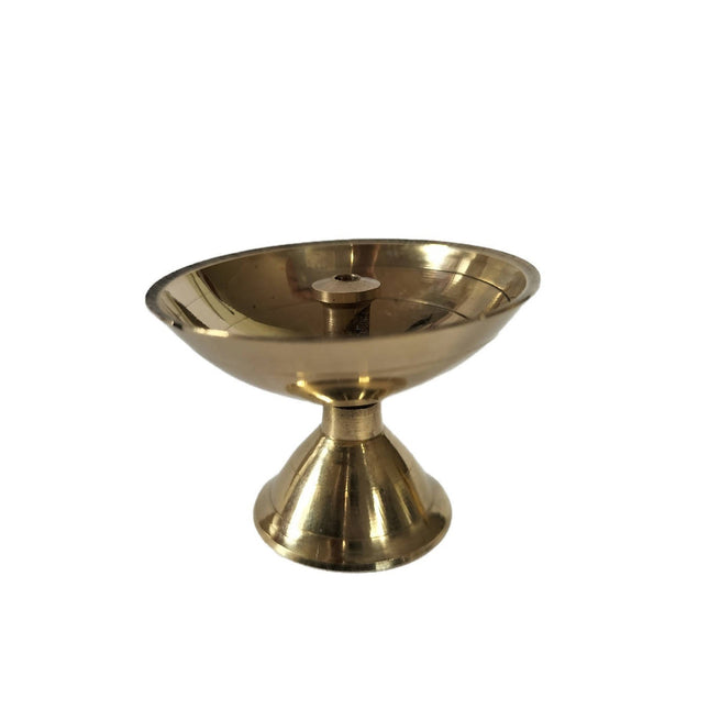 Brass - Akhand Jyot Diya with Small Stand